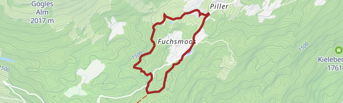 Route map: 3) Piller Fischteich